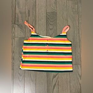 Rainbow crop top